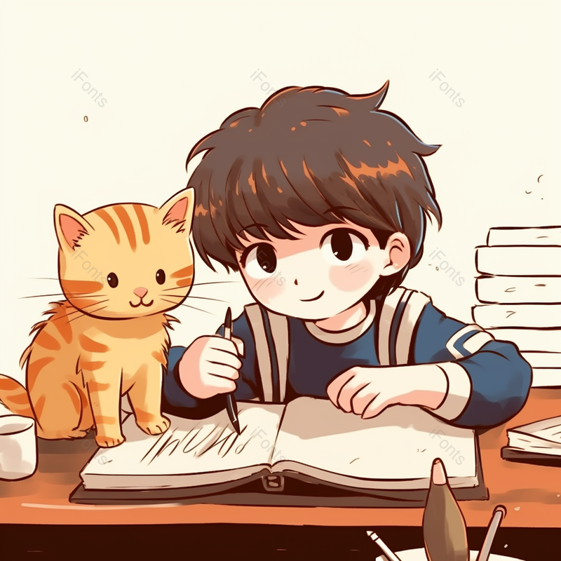 写作业的男孩,插画/手绘图,插画/手绘图库,插画/手绘图下载,插画/手绘